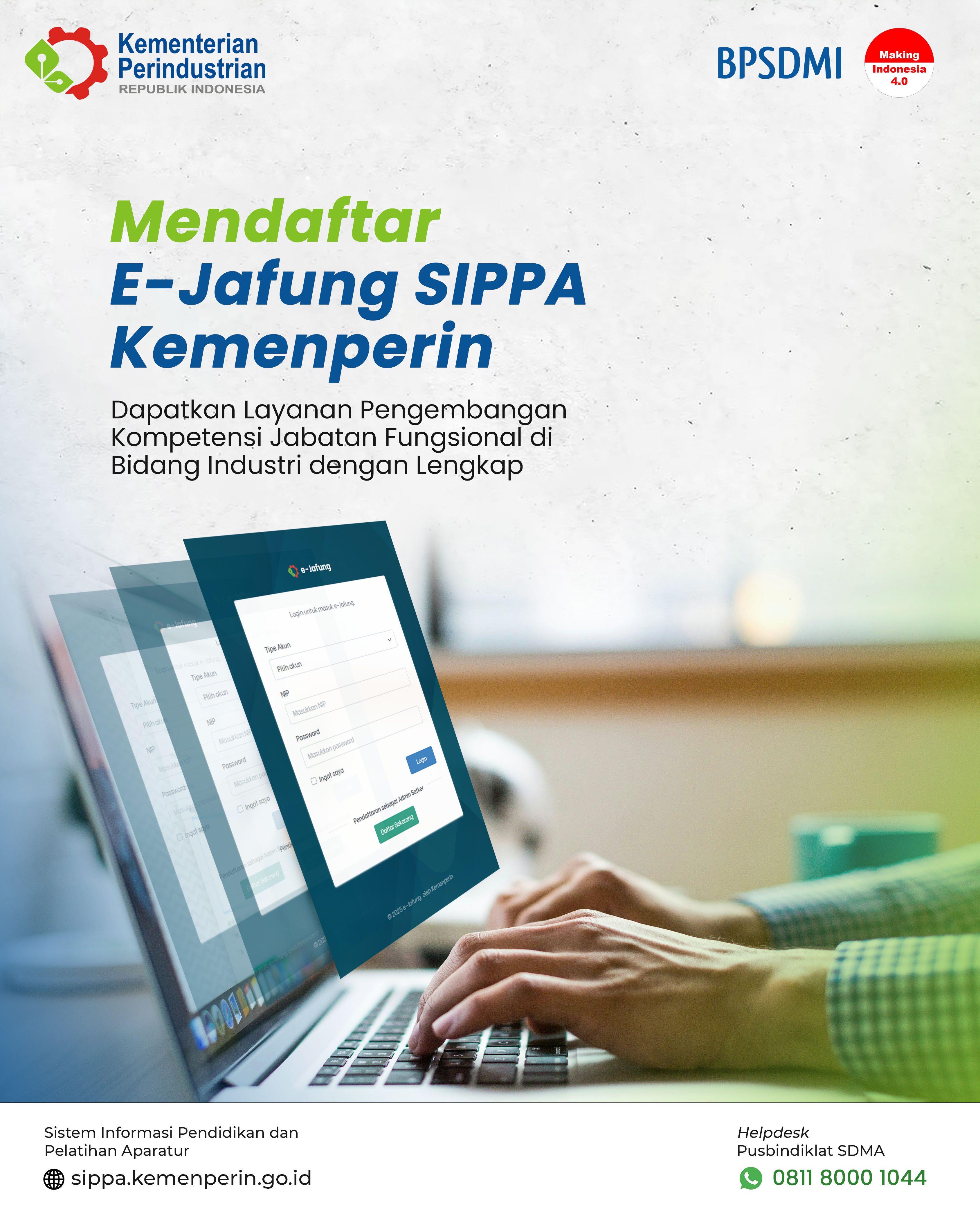 TATA CARA MENDAFTAR E-JAFUNG SIPPA KEMENPERIN